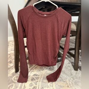 Beyond Yoga Maroon Long Sleeve Top